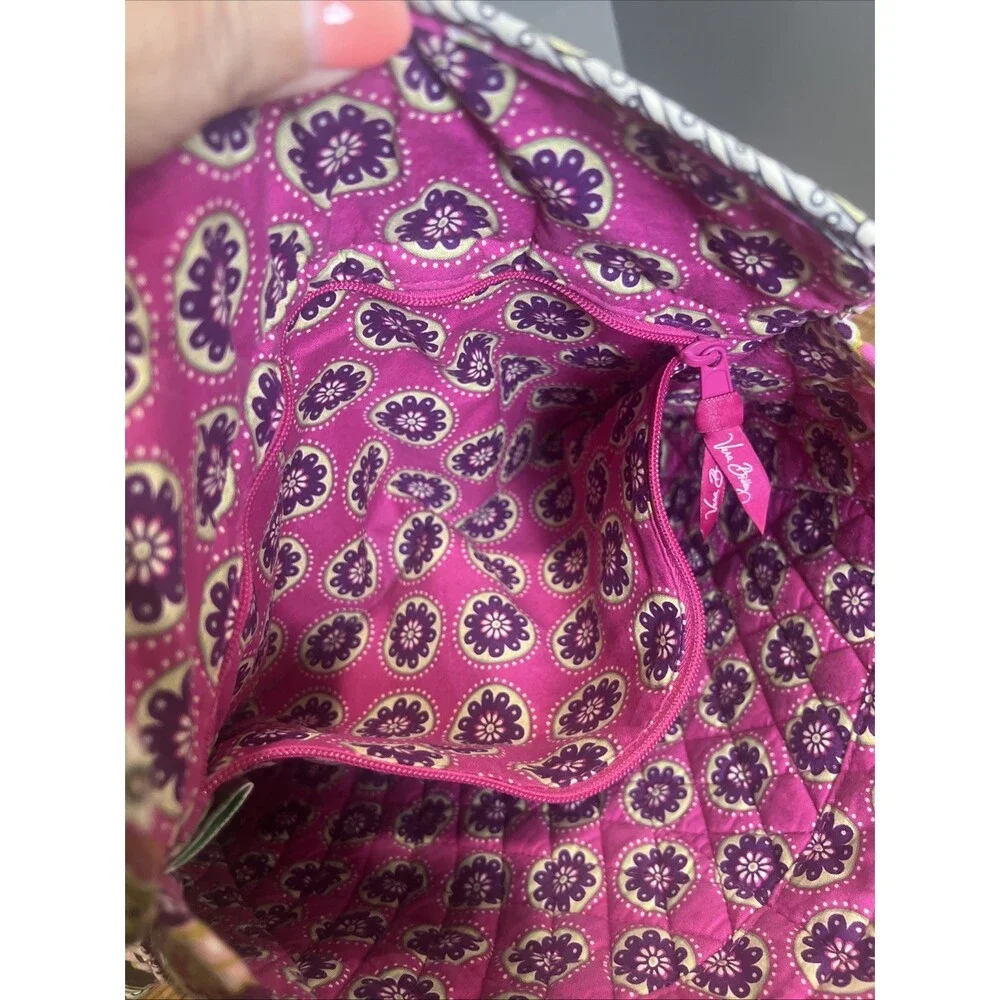 Vera Bradley (2010) Retired Very Berry Paisley Shoulder Handbag Purse Tote Boho